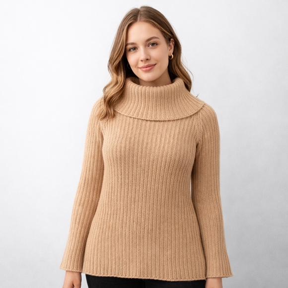 BB Dakota Sweaters - BB Dakota Ribbed Knit Turtleneck Sweater